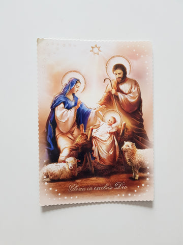 AK Gloria in excelsis Deo. Krippendarstellung.