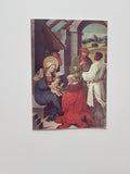 Billett Anbetung der Könige von Hans Strüb.