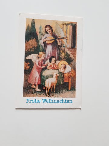 AK Frohe Weihnachten. Andachtsbild um 1900.