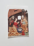 AK Gnadenvolle Weihnachten... Pfarrkirche Schörfling Geburt Christi spätgotisches Relief des ehem. Flügelaltares.