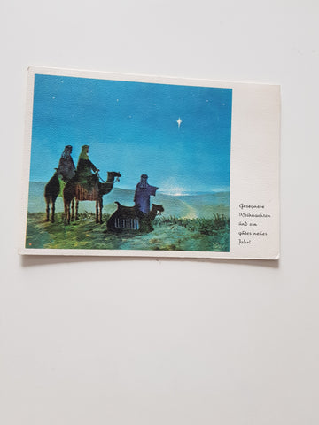 AK Der Stern von Bethlehem mundgemalt von N. Spencer.