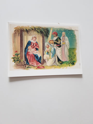AK Fröhliche Weihnachten. Historische Weihnachtskarte Reprint.