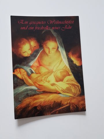 AK Ein gesegnetes Weihnachtsfest... Maria mit dem Christkind. Carlo Maratto, Dresden Staatl. Galerie.