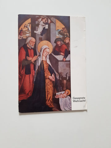 AK B. Zeitblom. Christi Geburt vom Herrenberger Altar. Württ. Staatsgalerie Stuttgart.
