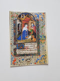 AK Weihnacht Geburt Christi. Miniatur aus Cod. 291. Stiftsbibliothek Einsiedeln.