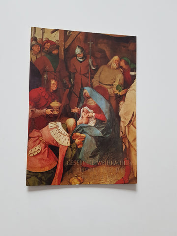 AK Pieter Brueghel d. Ä.: Anbetung der Könige (Ausschnitt) London National Gallery.