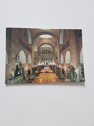 AK Padova. Basilica del Santo Interno Navata centrale.