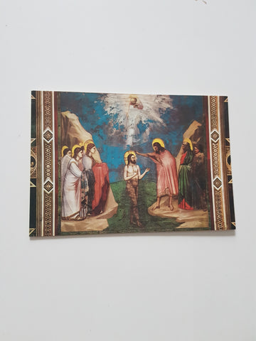 AK Padova - Cappella degli Scrovegni. Giotto (Ambrogio Bondone) Battesimo di Gesu.