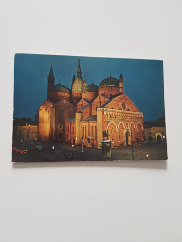 AK Padova. Vista notturna della Basilica del Santo.