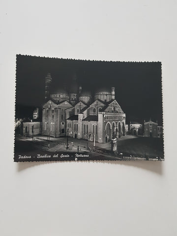 AK Padova. Basilica del Santo Notturno.