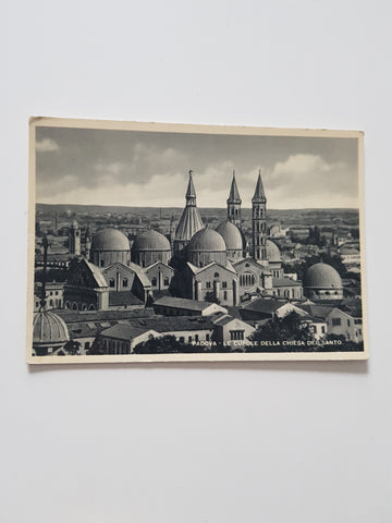 AK Padova - Le cupole della chiesa del Santo.