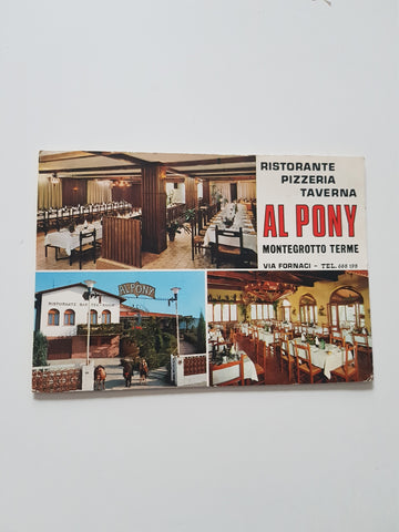 AK Montegrotto Terme. Ristorante Pizzeria Taverna Al Pony. Via Fornaci.