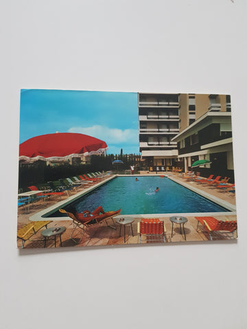 AK Abano Terme. Hotel Terme Metropole. Piscina termale scoperta.