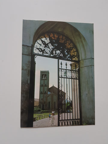 AK Monselice: Scorcio del Duomo vecchio da Porta Romana.