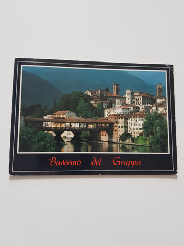 AK Bassano del Grappa. Ponte Vecchio e Centro Storico.