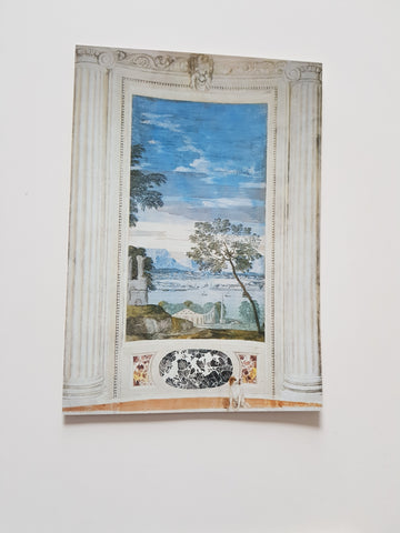 AK Villa di Maser. Stanza del cane. Paolo Veronese Paesaggio.