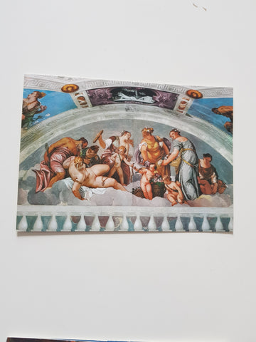 AK Villa di Maser. Stanza dell'Olimpo. Paolo Veronese: Allegoria dell'inverno e primavera.