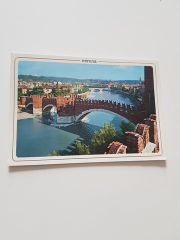 AK Verona. Ponte Scaligero e panorama.