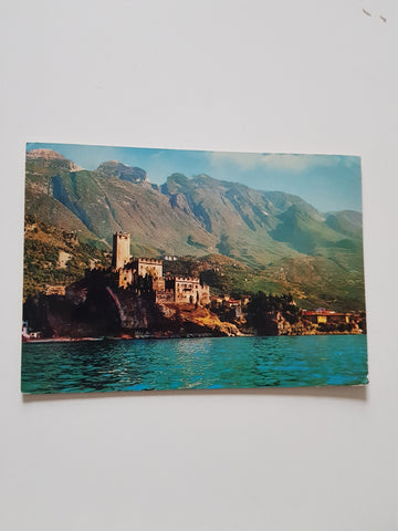 AK Malcesine. Lago di Garda. Castello Scaligero e Monte Baldo.