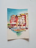 AK Malcesine. Hotel Italia. Lago di Garda. Propr. F. Testa (Illustriert von Schneider)