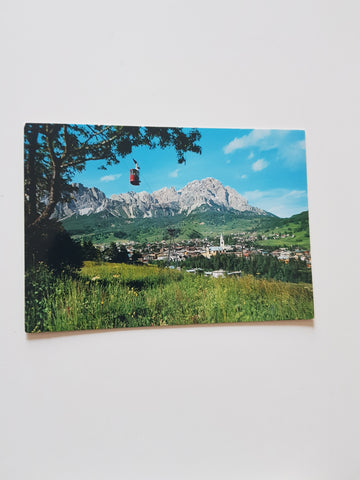 AK Cortina d'Ampezzo. Funivia di Pocol verso M. Cristallo.