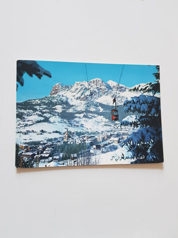 AK Cortina d'Ampezzo. Funivia Faloria. Gruppo delle Tofane.