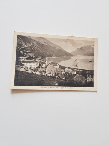 AK Belluno - Saluti dal Lago di S. Croce.