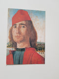 AK Vittore Carpaccio. L'Uomo dal berretto rosso. Venezia, Museo Correr.
