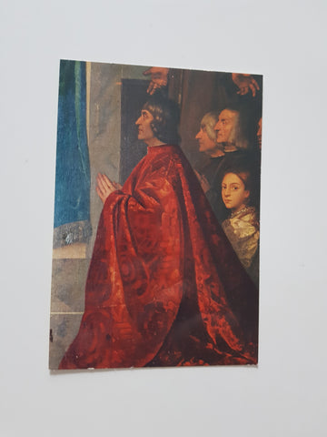 AK Venezia - Basilica dei Frari. Tiziano. Pala Pesaro - Particolare.