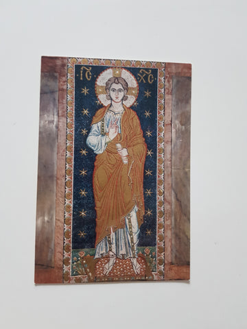 AK Venezia - Basilica di S. Marco. Navata sinistra - Mosaico rappresentante il Salvatore imberbe e benedicente.