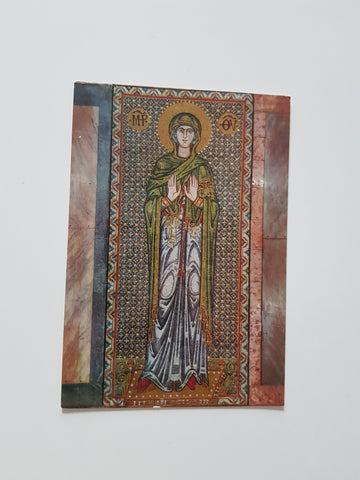 AK Venezia - Basilica di S. Marco. Navata sinistra - Mosaico rappresentante la Vergine orante.