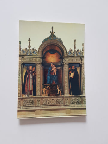 AK Venezia. Chiesa di Santa Maria Gloriosa dei Frari. G. Bellini - Trittico.