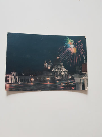 AK Venezia notturna - Basilica della Salute.