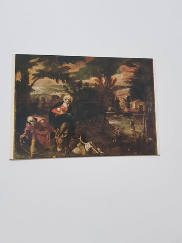 AK Venezia - Scuola Grande di San Rocco. Tiziano Vecellio. La Fuga in Egitto.