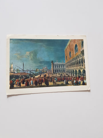 AK Venezia. L'arrivo dell'Ambasciatore Cesareo Conte di Colloredo in Palazzo Ducale.