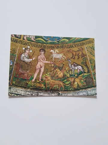 AK Venezia, Basilica di S. Marco. Scuola Veneta. I sei giorni della Creazione e le storie di Adamo ed Eva, Mosaico.