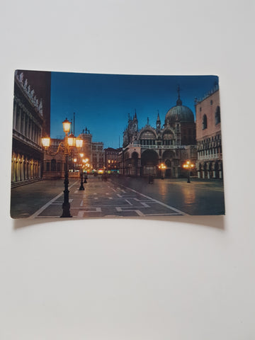 AK Venezia. S. Marco La Piazzetta Notturno.