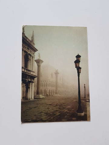 AK Venezia. Piazzetta S. Marco Nebbia.