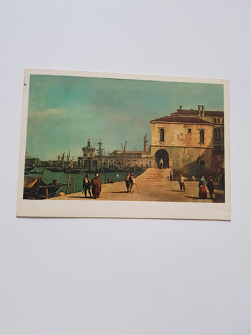 AK Venezia. Il Fonteghetto delle Farine. Canaletto.