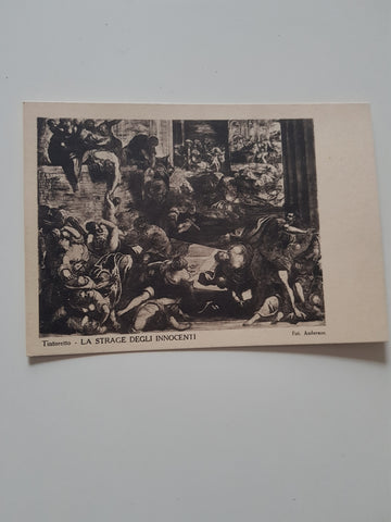 AK Venezia - Scuola di S. Rocco. Tintoretto. La Strage degli Innocenti.