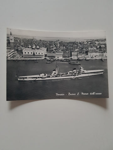 AK Venezia. Bacino S. Marco dall'aereo.