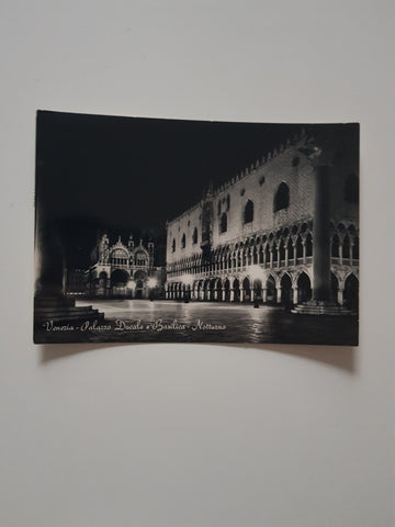 AK Venezia - Palazzo Ducale e Basilica Notturno.
