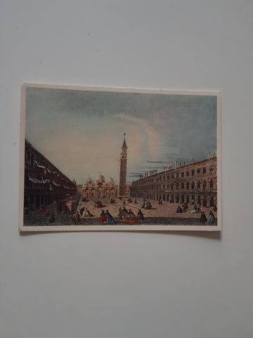 Karte Der Markusplatz in Venedig. Nachfolger des Antonio Canal. Akademie der bildenden Künste, Wien.