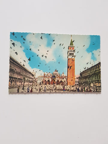 AK Venezia. Piazza S. Marco - Piccionata.