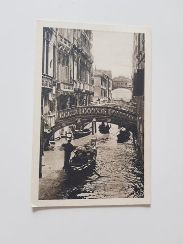 AK Venezia. Canale e Ponte dei Sospiri.