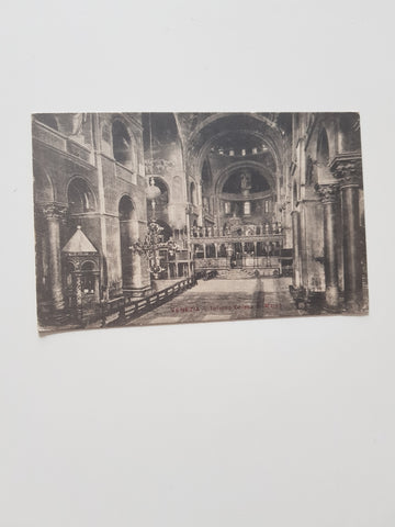 AK Venezia. Interno Chiesa S. Marco.