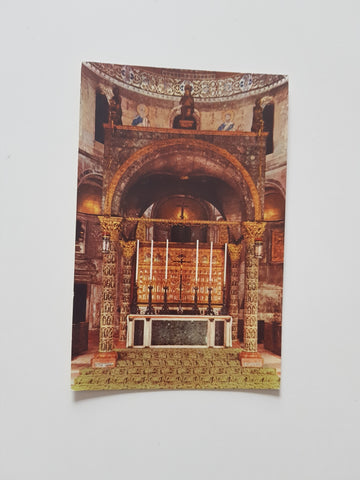AK Venezia. Interno della Basilica di S. Marco - Altare Maggiore e Pala d'Oro.