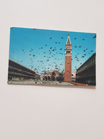 AK Venezia. Piazza S. Marco Volo di colombi.