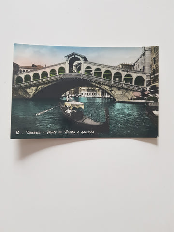 AK Venezia. Ponte di Rialto e Gondola.