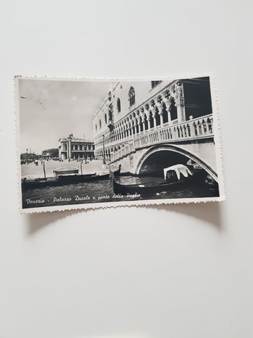 AK Venezia - Palazzo Ducale e ponte della Paglia.